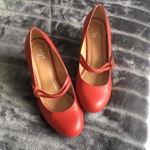 ⭐️Red Mary Janes